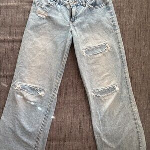 Abercrombie Kids Blue Distressed Girls Jeans